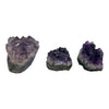Natural Amethyst Cluster (3" x 2"), featuring vibrant purple crystal formations and raw, untouched beauty. A unique Amethyst Free Form that promotes relaxation, energy cleansing, and spiritual protection. Perfect for meditation, home decor, and crystal healing.