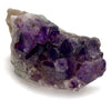 Amethyst cluster, 3" x 2", raw healing crystal for energy and serenity.
